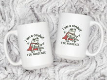 I Am A Conduit For Nonsense Mug Funny Frog Meme Coffee Cup Gift