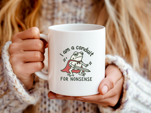I Am A Conduit For Nonsense Mug Funny Frog Meme Coffee Cup Gift