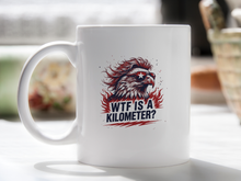 WTF is a Kilometer Mug Eagle Mullet American Coffee Cup Funny Merica Gift