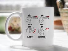 Per My Last Email Mug Funny Corporate Lingo for Coworker Coffee Cup Office Gift