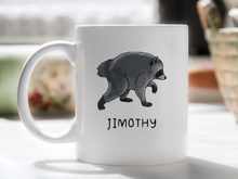 Jimothy Mug Raccoon Seattle Viral Trending Merch Famous Coffee Cup Raccoons Lover Gift