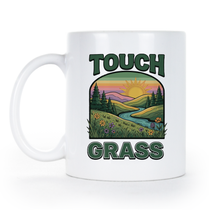 Touch Grass Mug Nature Lover Coffee Cup Go Outside Gift