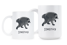 Jimothy Mug Raccoon Seattle Viral Trending Merch Famous Coffee Cup Raccoons Lover Gift