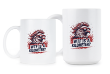WTF is a Kilometer Mug Eagle Mullet American Coffee Cup Funny Merica Gift