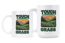 Touch Grass Mug Nature Lover Coffee Cup Go Outside Gift