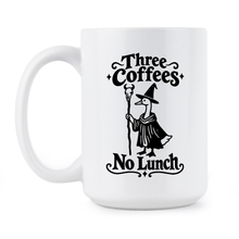 Three Coffees No Lunch Mug Funny Coffee Lover Gift Cup