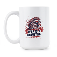 WTF is a Kilometer Mug Eagle Mullet American Coffee Cup Funny Merica Gift