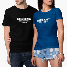 Missionary So We Can Keep Arguing Shirt Funny Couple Couples Tshirt for Men Women