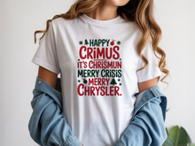 Happy Crimus Shirt Merry Crisis It’s Chrismun Tshirt Funny Xmas Quote T-Shirt