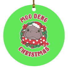 Moo Deng Ornament Cute Baby Hippo Christmas Ornaments MooDeng Bouncy Pig Gift for Tree