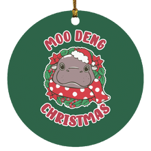 Moo Deng Ornament Cute Baby Hippo Christmas Ornaments MooDeng Bouncy Pig Gift for Tree
