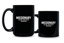 Missionary So We Can Keep Arguing Mug Funny Couple Couples Coffee Cup Gift for Men Women