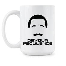 Devour Feculence Mug Mr Milchick Coffee Cup Mustache