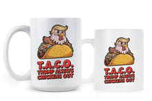 T.A.C.O. Taco Mug Always Chickens Out Coffee Cup