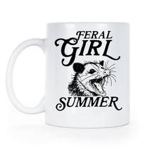 Feral Girl Summer Mug Possum Coffee Cup Funny Opossum Gift for Women