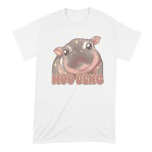 Moo Deng Shirt Baby Hippo Cute Tshirt Hippopotamus Merch