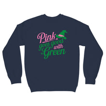 Pink Goes Good with Green Sweatshirt Elphaba Glinda Sweater