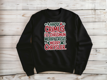 Happy Crimus Sweatshirt Merry Crisis It’s Chrismun Sweater Funny Xmas Quote
