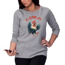 F Caw F Sweatshirt FcawF Rooster Chicken Sweater Crow