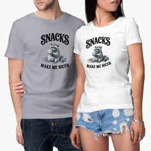 Snacks Make Me Nicer Shirt Raccoon Tshirt