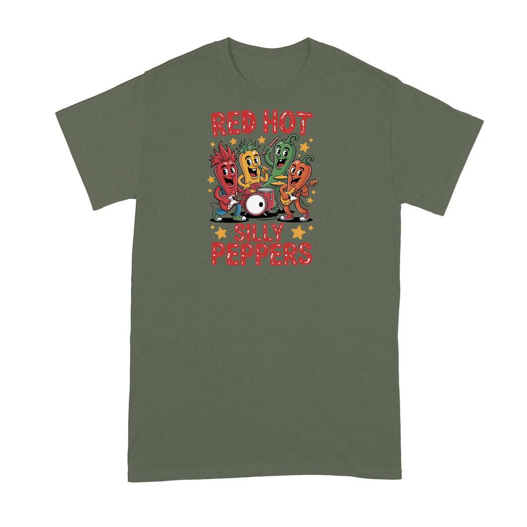 Red Hot Silly Peppers Shirt Band Parody Tshirt Funny Music Pun T-Shirt