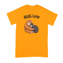 Punch Monkey Shirt Panchi-Kun Tshirt Japanese Macaque Cute Panchi Kun Hug T-Shirt