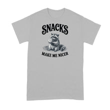 Snacks Make Me Nicer Shirt Raccoon Tshirt