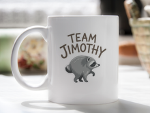 Team Jimothy Mug Raccoon Seattle Viral Famous Coffee Cup Cute Raccoons Lover Gift