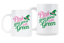 Pink Goes Good with Green Mug Elphaba Glinda Coffee Cup Gifts