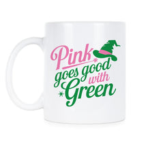 Pink Goes Good with Green Mug Elphaba Glinda Coffee Cup Gifts
