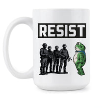 Portland Frog Resist Mug Oregon Protest Activist Coffee Cup