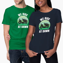We Ride at Dawn Mower Shirt Funny Lawn Mowing Shirts