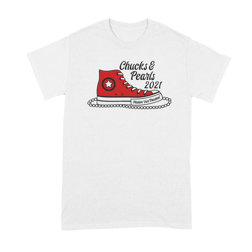 Chucks and Pearls Tshirt Kamala Harris Shirt Chucks and Pearls 2021 Tee Shirt