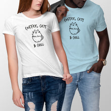 Coffee Cats and Chill Shirt Cat and Coffee T-Shirt