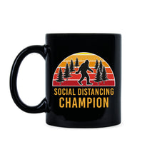 Social Distancing Champion Funny Coronavirus Mug Sasquatch Mug Bigfoot Coffee Mug