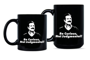 Ted Lasso Mug Be Curious Not Judgemental Coffee Cup Be Curious Not Judgmental