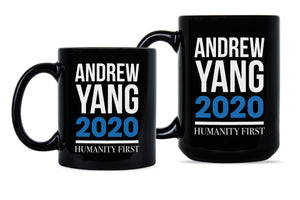 Andrew Yang Mug Andrew Yang 2020 Coffee Mug Andrew Yang Humanity First Yang Gang Mug