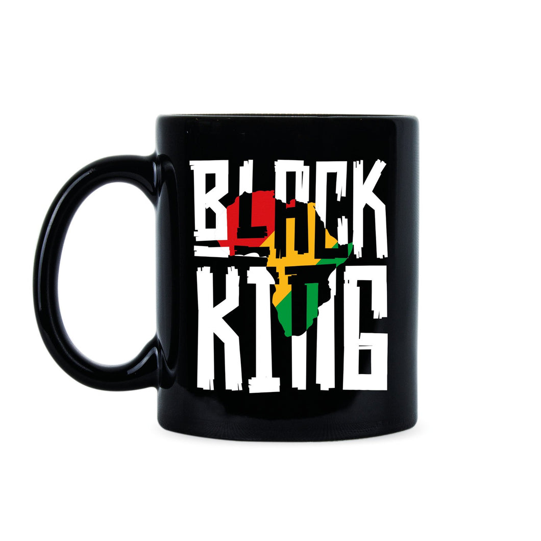 Black King Mug Black And Proud Coffee Cup