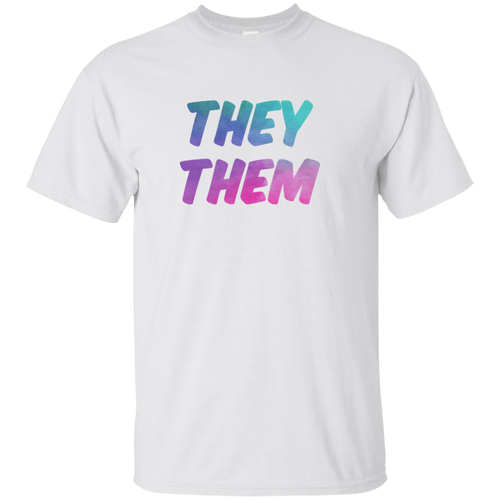 They Them Shirt Gender Pronoun T Shirt Non Binary Shirt