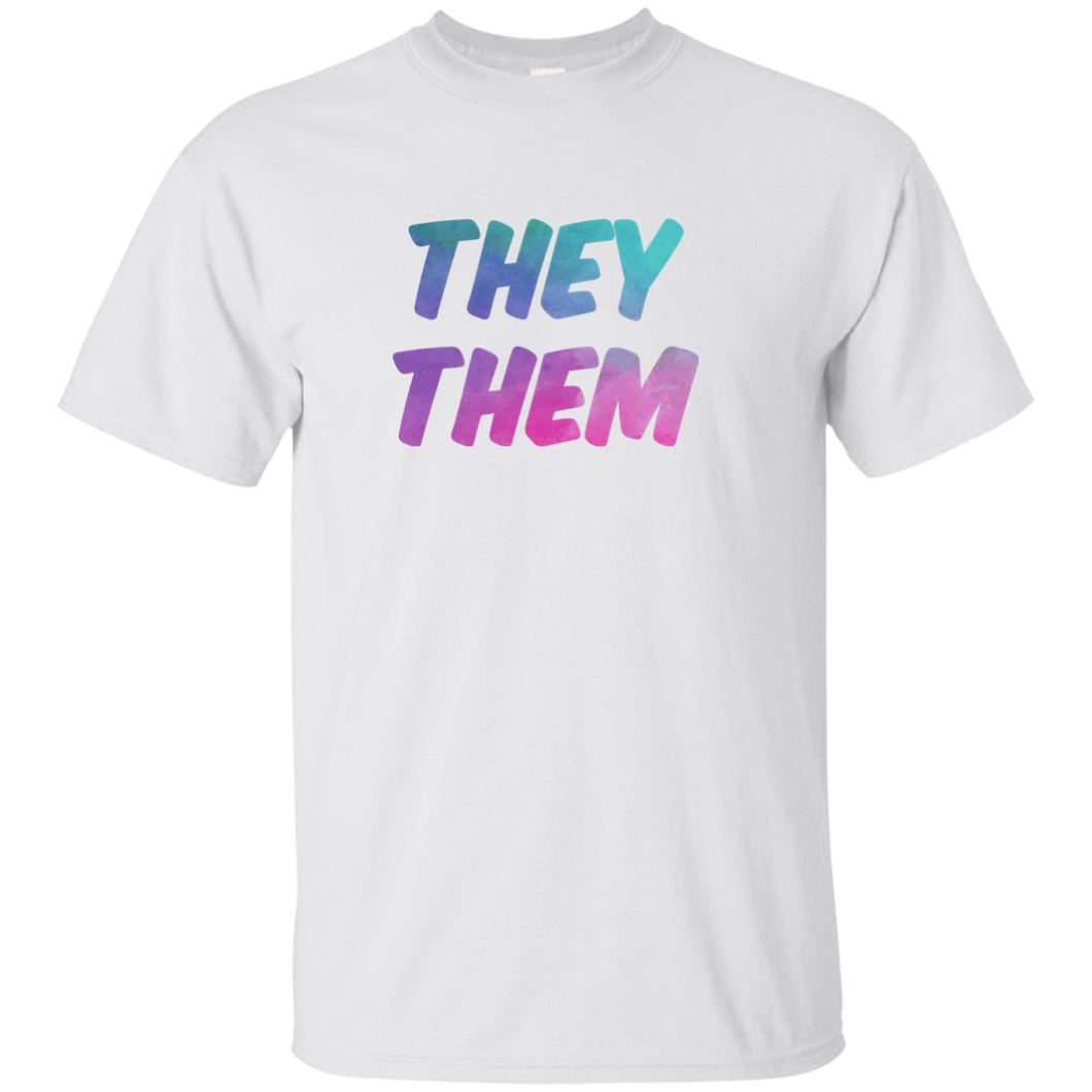 They Them Shirt Gender Pronoun T Shirt Non Binary Shirt