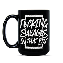 Savages in that Box Mug New York Baseball Coffee Mug Savages in the Box