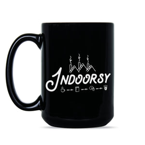 Indoorsy Coffee Mug Cute Introvert Coffee Mugs Funny Introvert Cup