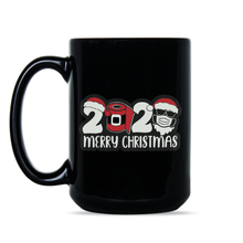 Christmas 2020 Mug Santa with Mask Mug 2020 Quarantine Christmas Coffee Mug