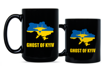 Ghost of Kyiv Mug Stand With Ukraine Coffee Cup