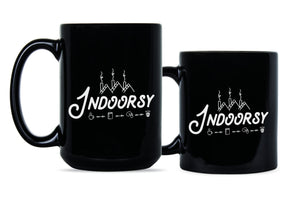 Indoorsy Coffee Mug Cute Introvert Coffee Mugs Funny Introvert Cup