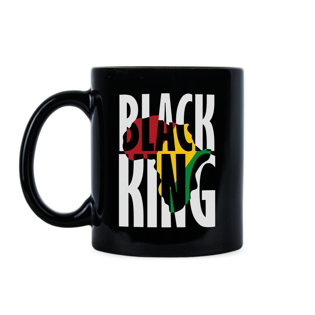 Black King Coffee Mug Black Pride Cup