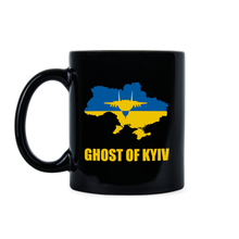 Ghost of Kyiv Mug Stand With Ukraine Coffee Cup