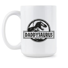 Daddysaurus Coffee Mug Daddy Saurus Cup Dad Dinosaur Gift Fathers Day