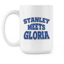 Stanley Meet Gloria Coffee Mug Blues Hockey Mug Gloria Meet Stanley Mug