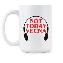 Not Today Vecna Mug With Headphones Coffee Cup
